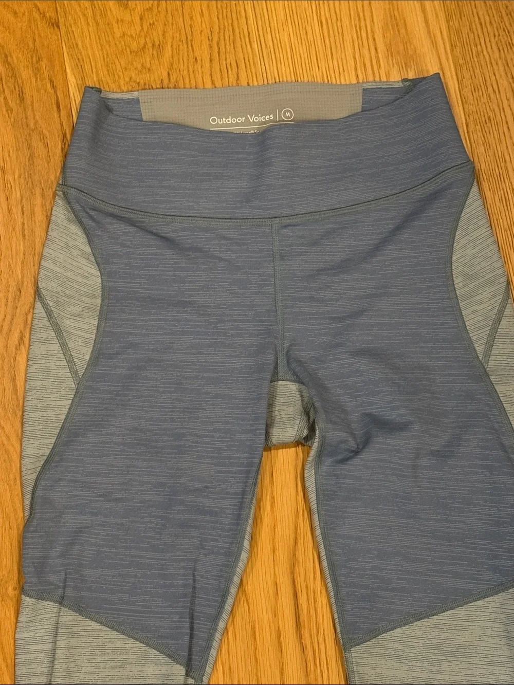 *Outdoor Voices Heathered Blue Techsweat Leggings Womens Medium - Picture 4 of 11